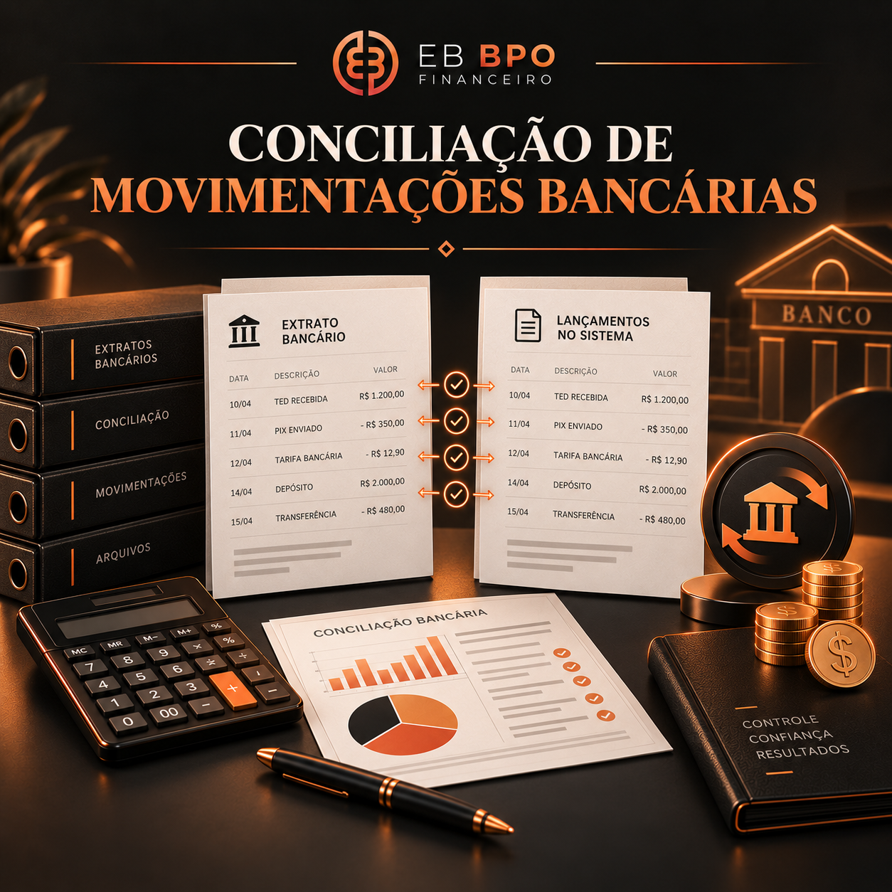 Conciliação de movimentações bancárias